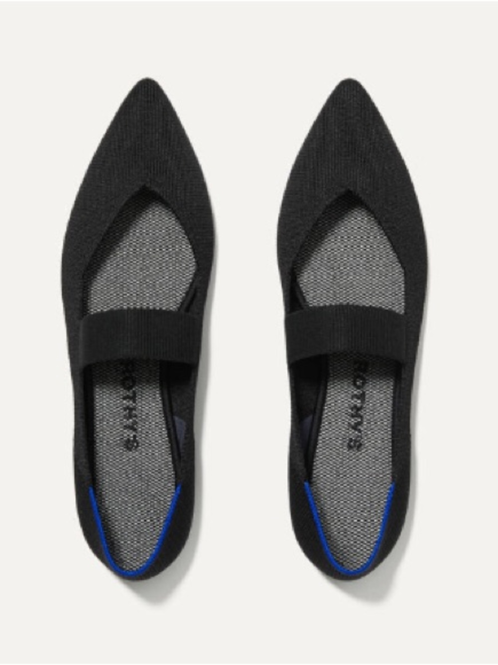 Rothy's Black Point Mary Jane Flats